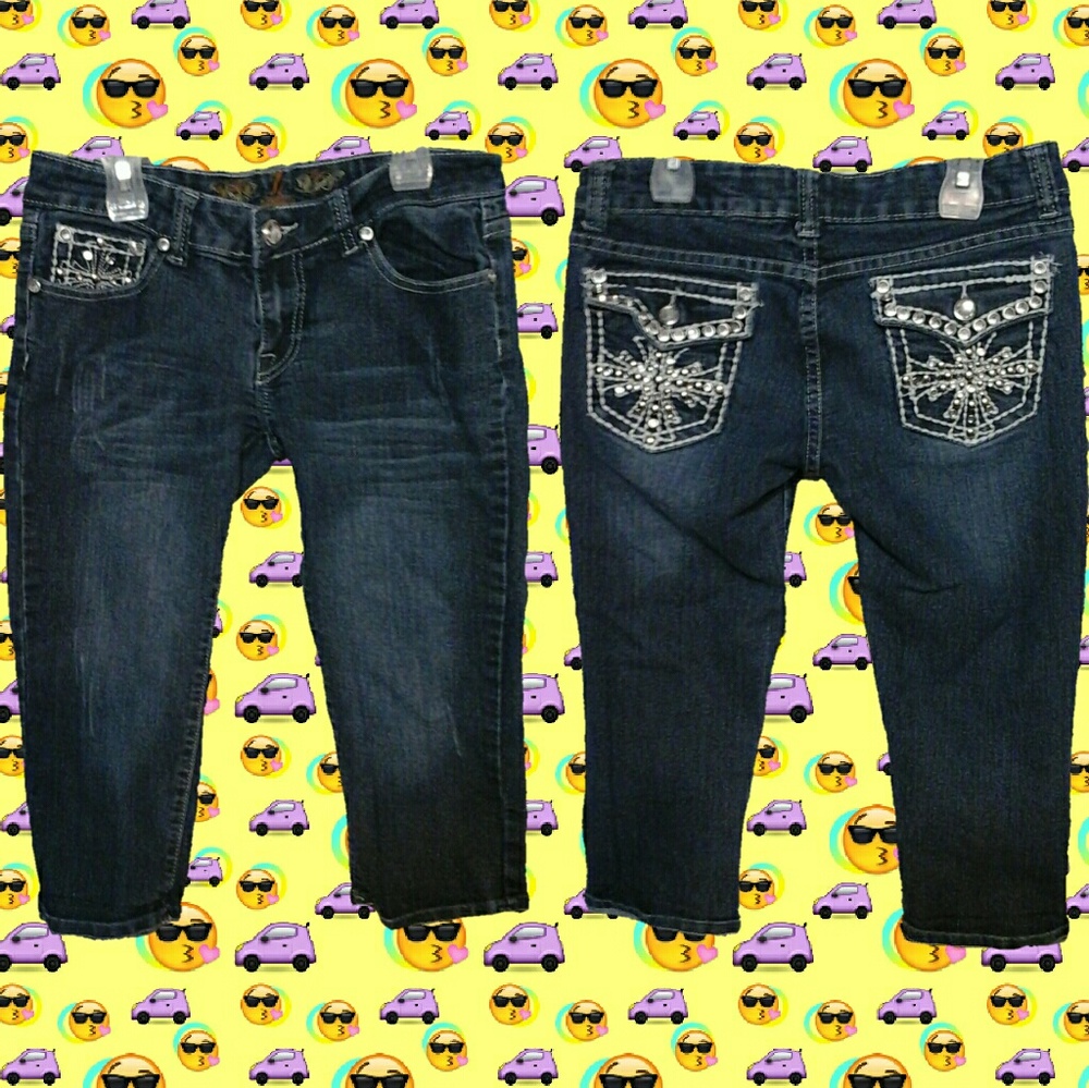JZ Bermuda Shorts Bling Embellished Rhinestone 7